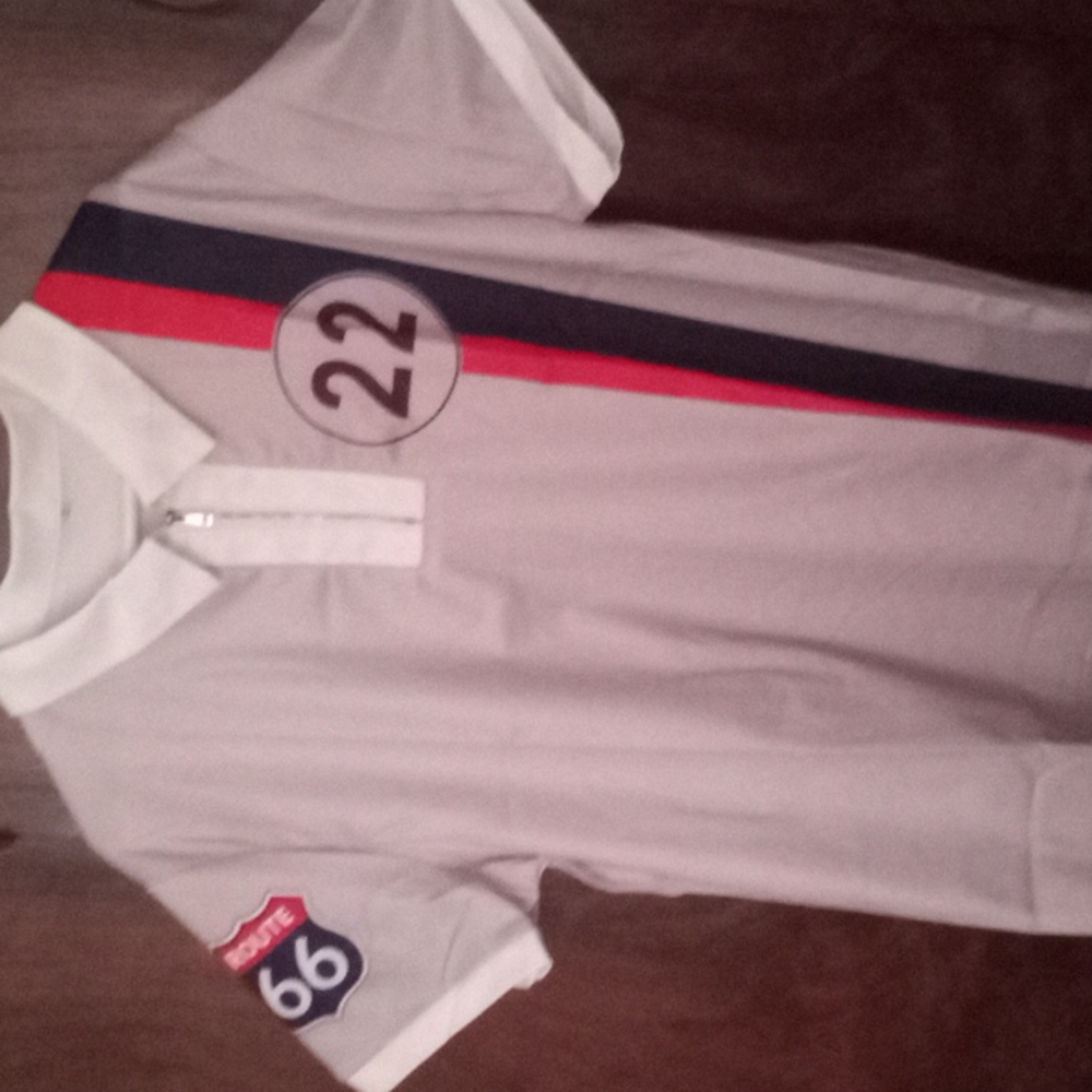 New route 66 #22 collar shirt size xl Kirby car